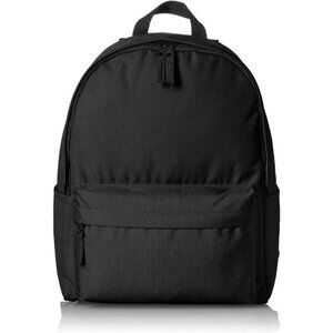 🆕 Men Black Classic School Featuring Adjustable Padded Double-Zipper Backpack